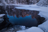 Reflections in a winter river