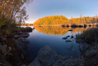 Joutsijärvi autumn panorama.