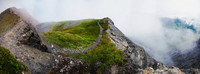 Mount Marathon foggy panorama