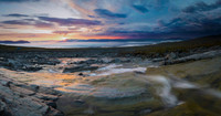 Midnight sun and thunderstorm