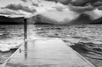 Storm above boat dock
