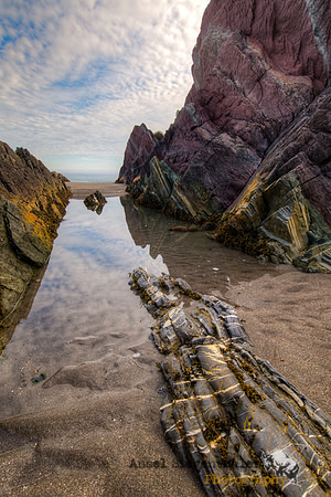 Metamorphic sedimentary rock formations