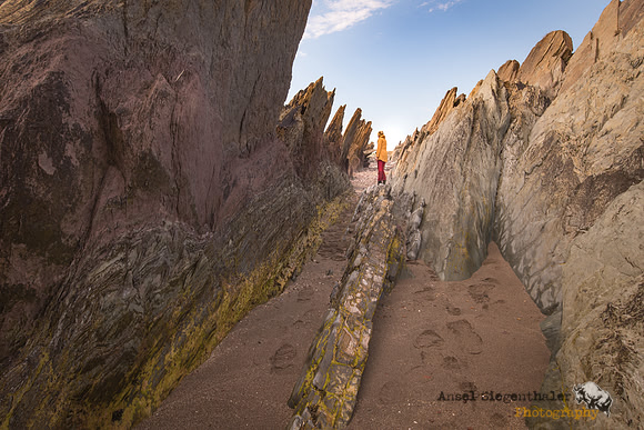 Metamorphic sedimentary rock formations