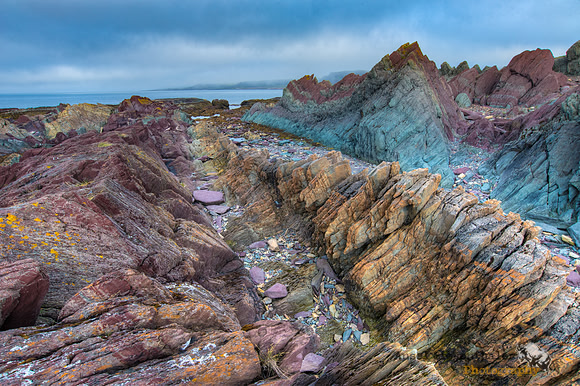 Metamorphic sedimentary rock formations