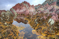 Metamorphic sedimentary rock formations